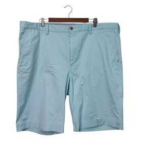 Polo Ralph Lauren Shorts Men's 42 Tall Blue Chambray Classic Fit 10" Preppy